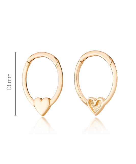 Zelta auskaru komplekti 13mm