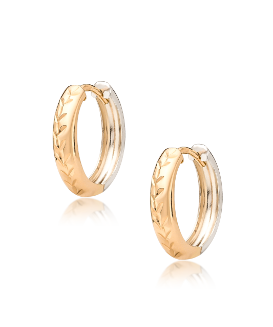 Золотые серьги Дубль