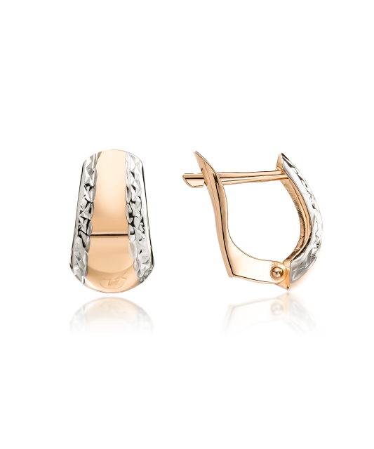 Золотые серьги Дубль