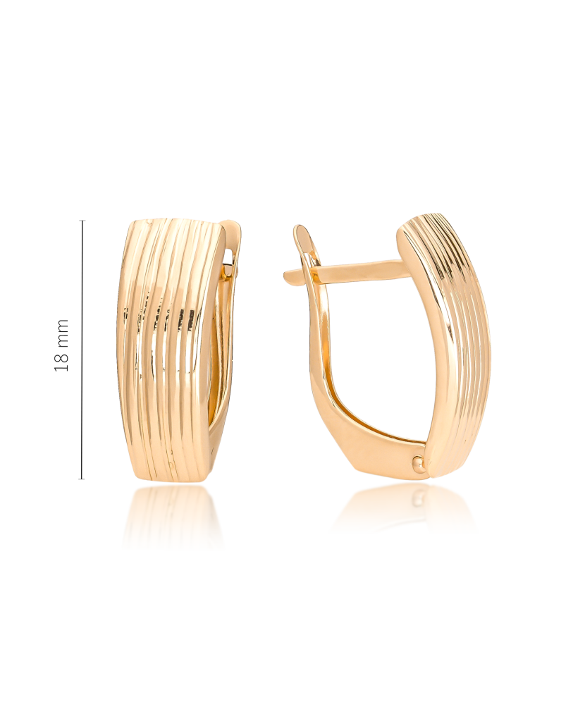 Золотые серьги Дубль