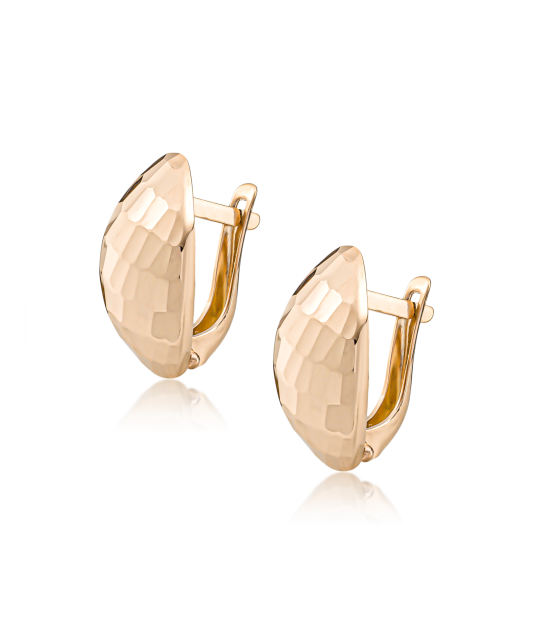 Золотые серьги Дубль