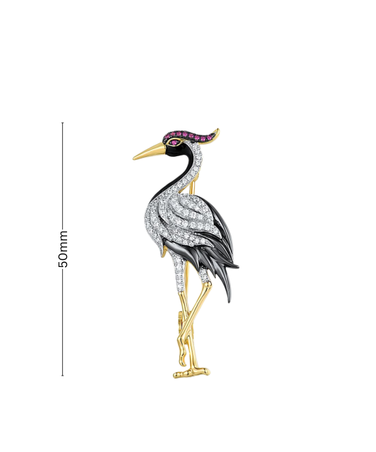 Apzeltīta sudraba sakta ar cirkoniem