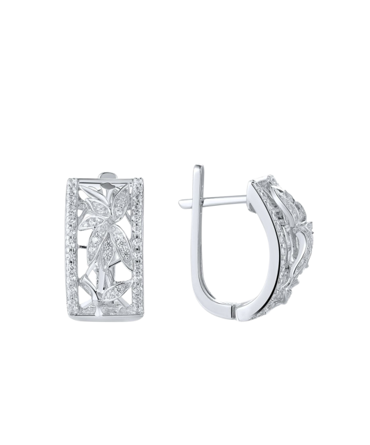 Sudraba auskari ar cirkonijiem