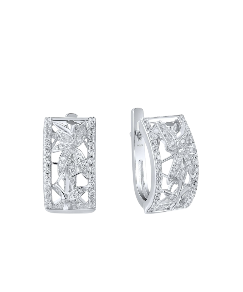 Sudraba auskari ar cirkonijiem