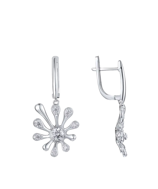 Sudraba auskari ar cirkonijiem