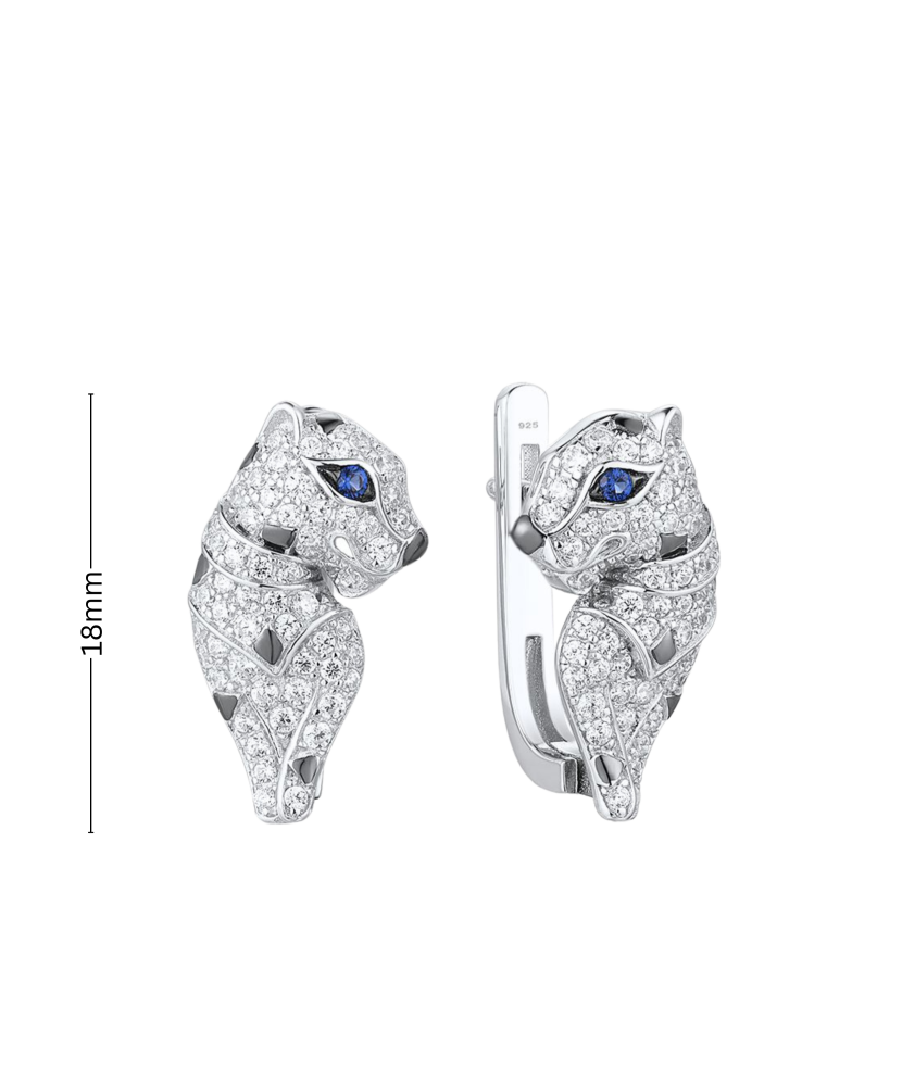 Sudraba auskari ar cirkonijiem