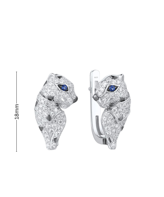 Sudraba auskari ar cirkonijiem