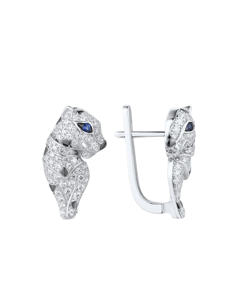 Sudraba auskari ar cirkonijiem