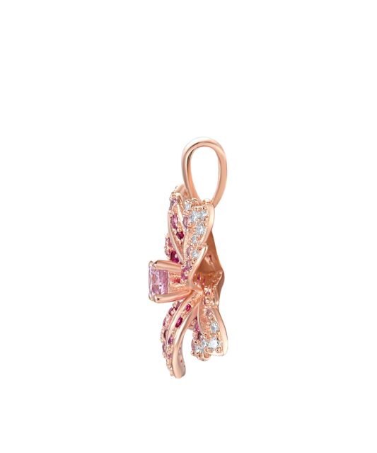 Apzeltīts Sudraba kulons ar cirkoniem "Puķe"