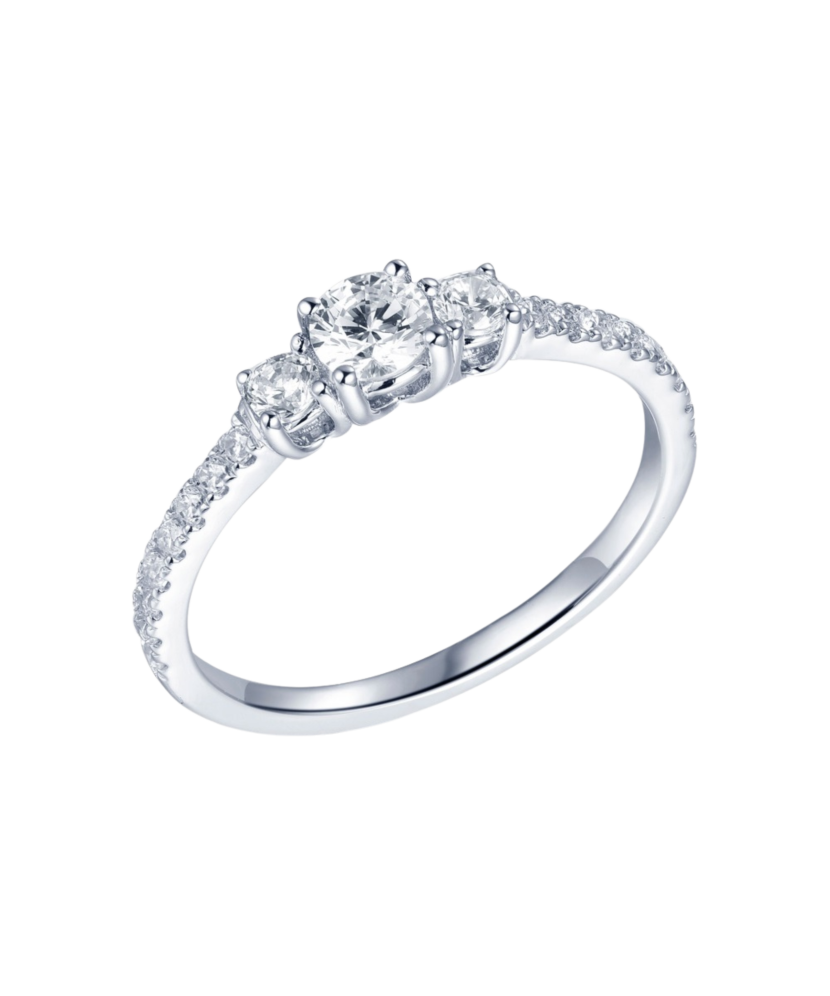 Sudraba gredzens ar cirkonijiem