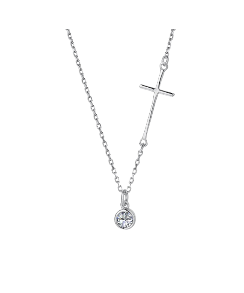 Sudraba ķēdīte ar cirkonijiem