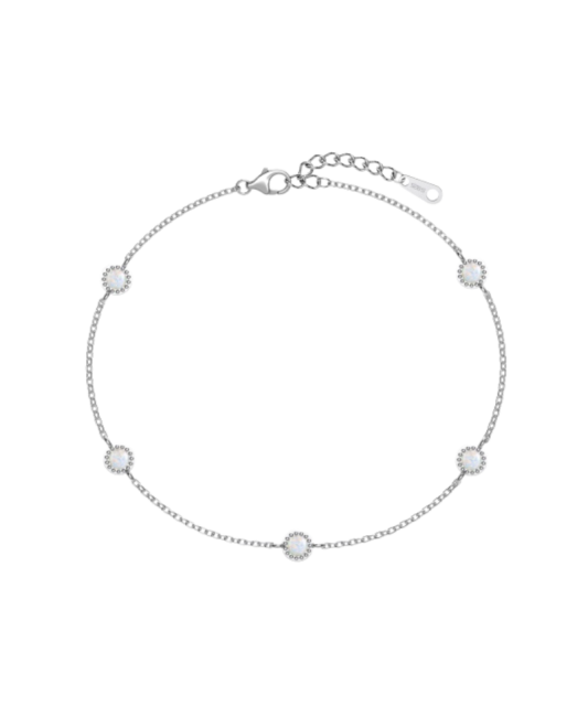 Sudraba rokassprādze ar opālu