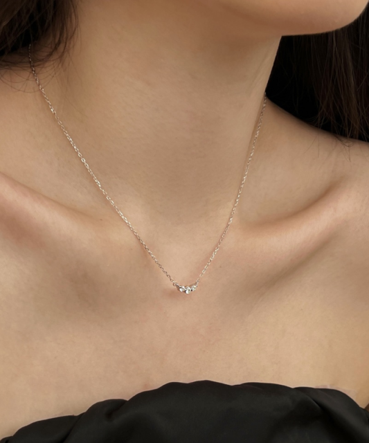 Sudraba ķēdīte ar cirkonija piekariņu