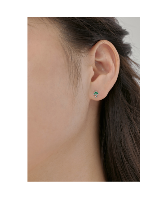 Серьги из серебра с цирконами