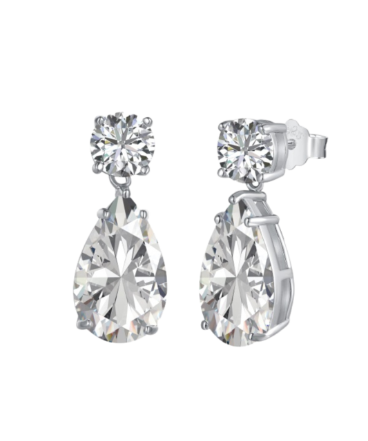 Sudraba auskari ar cirkonijiem