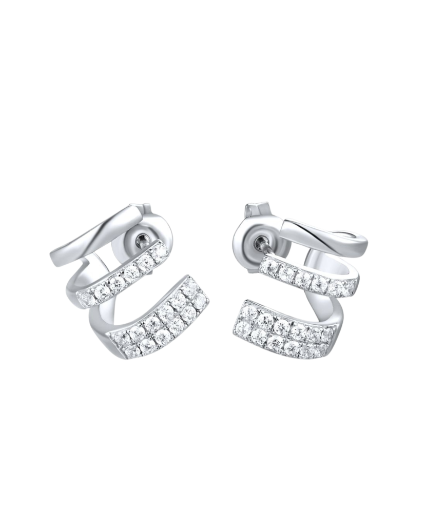 Sudraba auskari ar cirkonijiem