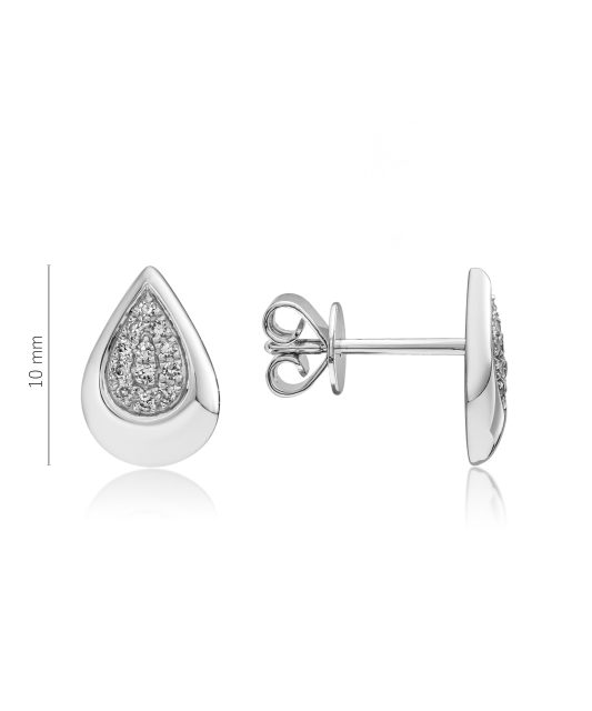 Baltā zelta auskari ar dimantiem