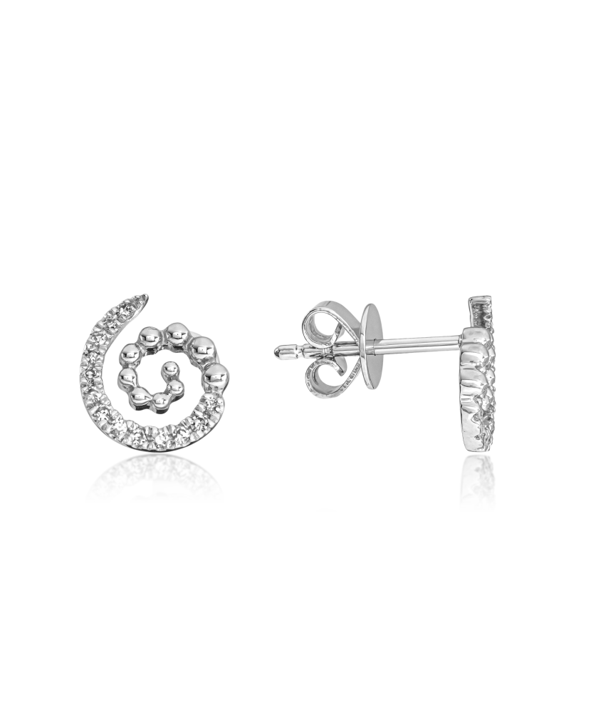 Baltā zelta auskari ar dimantiem