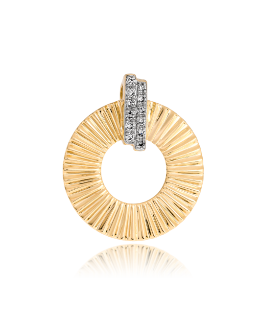 Dzeltena Zelta Kulons Ar Dimantiem