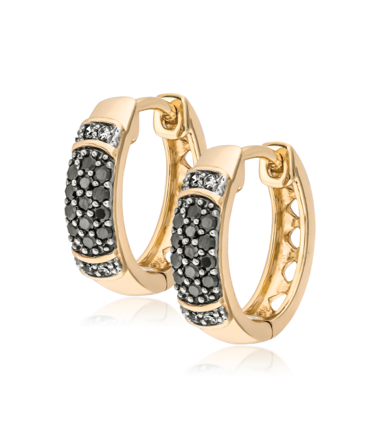 Dzeltena zelta auskari ar briljantiem