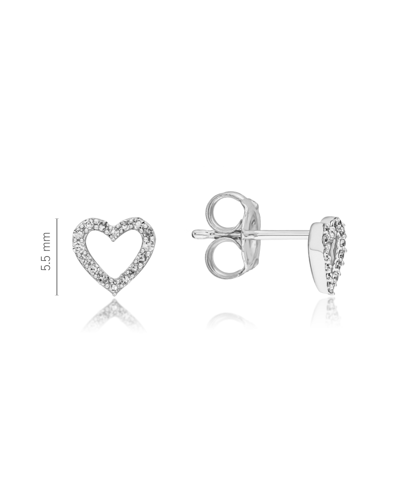 Baltā zelta auskari ar dimantiem