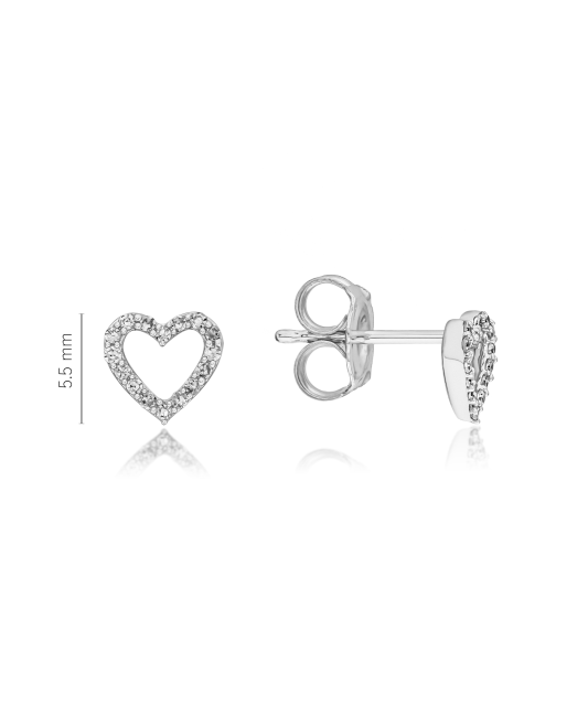 Baltā zelta auskari ar dimantiem