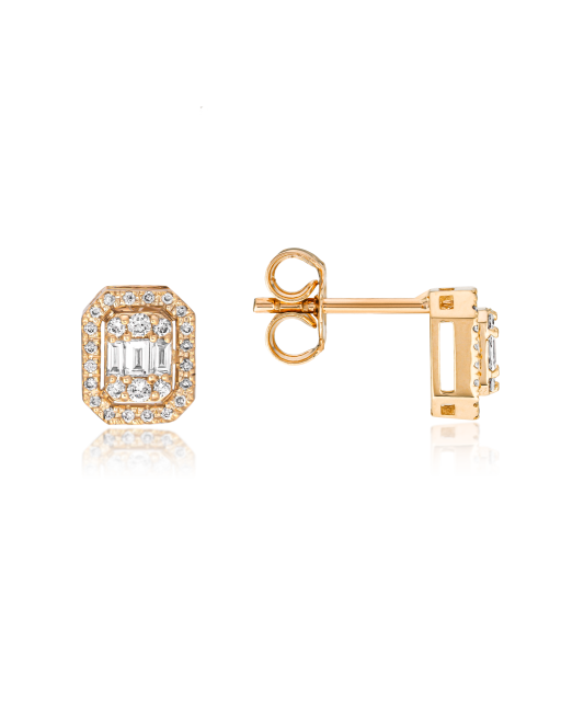 Zelta auskari ar dimantiem