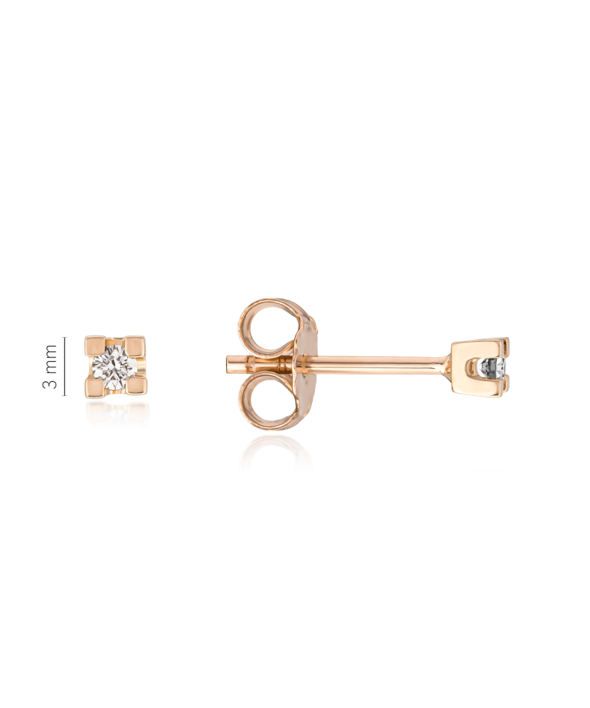 Золотые серьги с алмазами