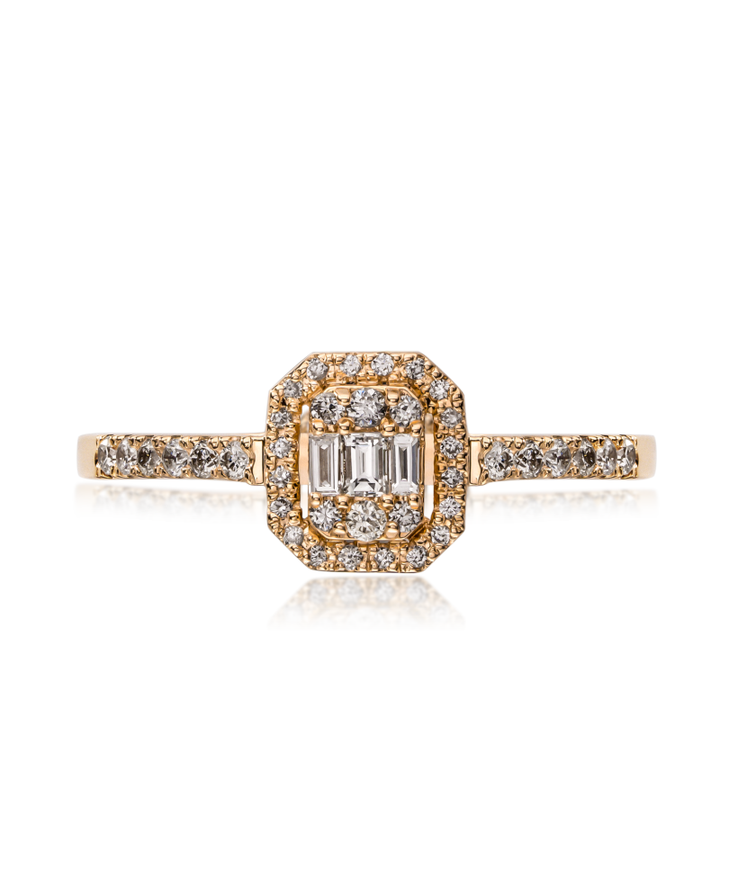 Zelta gredzens ar dimantiem