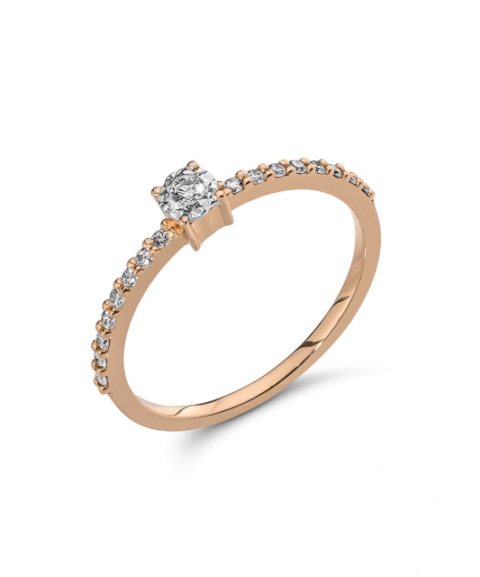 Zelta gredzens ar dimantiem