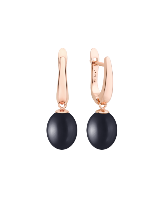 Apzeltīti Sudraba Auskari Ar Pērlēm