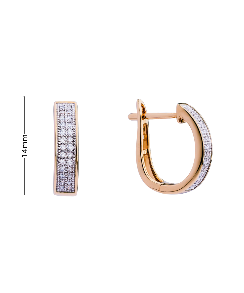 Серьги из золота с бриллиантами