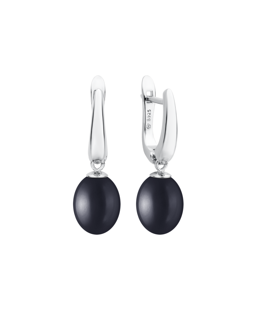 Серьги из серебра с жемчугом