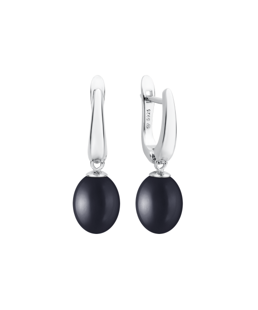 Серьги из серебра с жемчугом