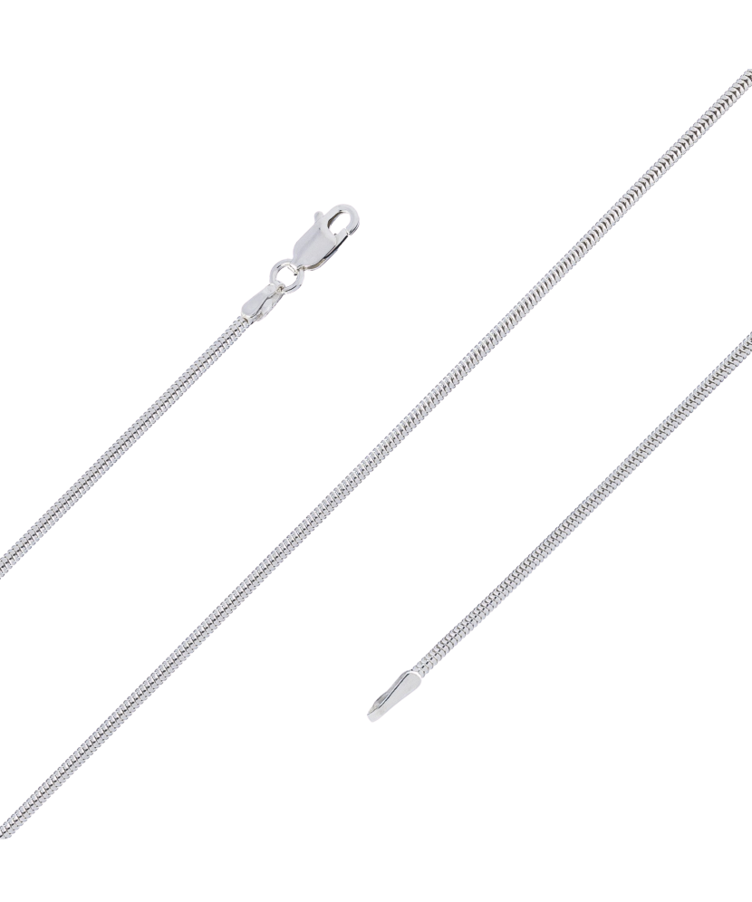 Sudraba ķēdīte "Snake" 1.9mm - Goldinga