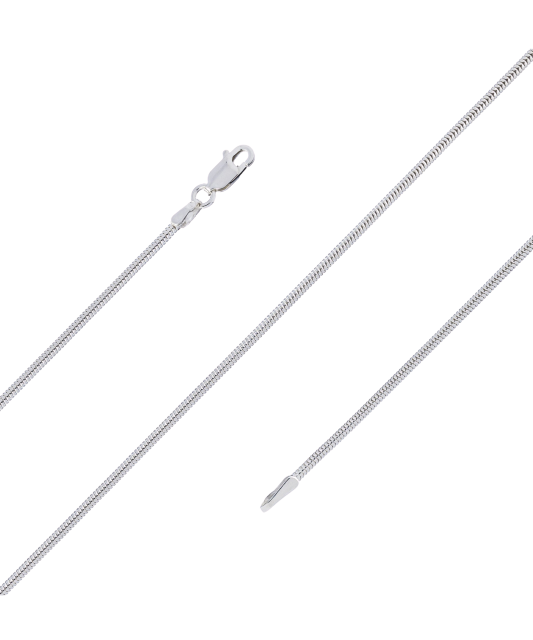 Sudraba ķēdīte "Snake" 1.9mm - Goldinga
