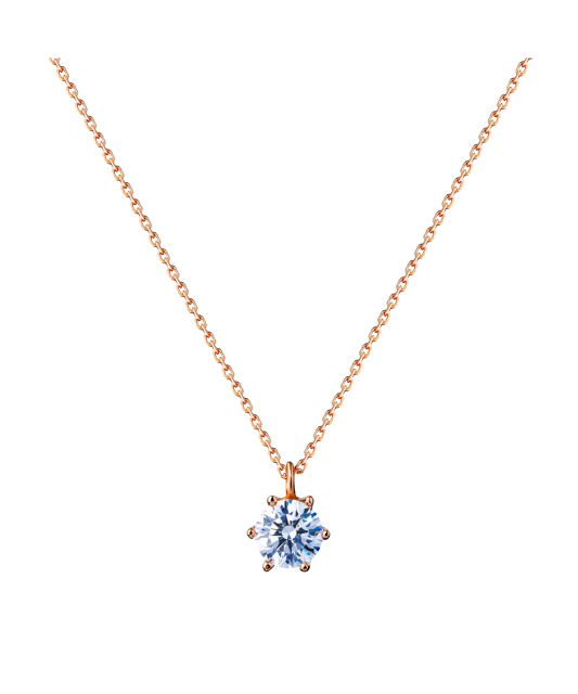 Золотая цепочка с подвеской из циркона