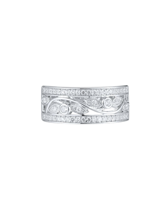 Sudraba gredzens ar cirkonijiem