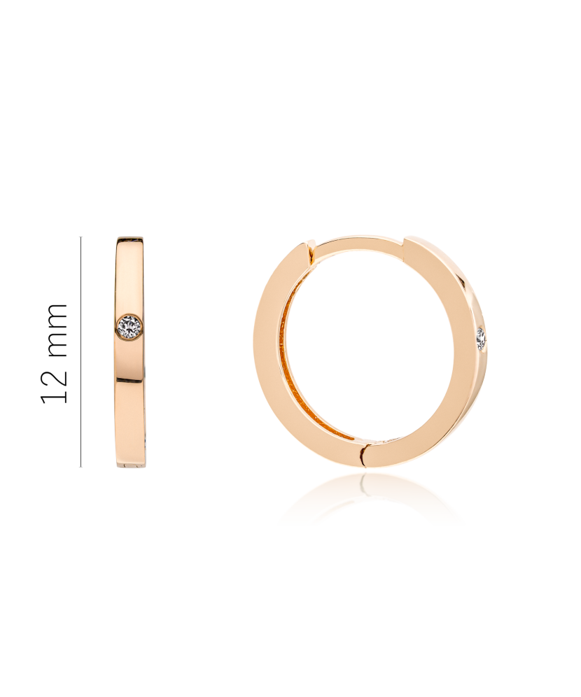 Золотые серьги с алмазами