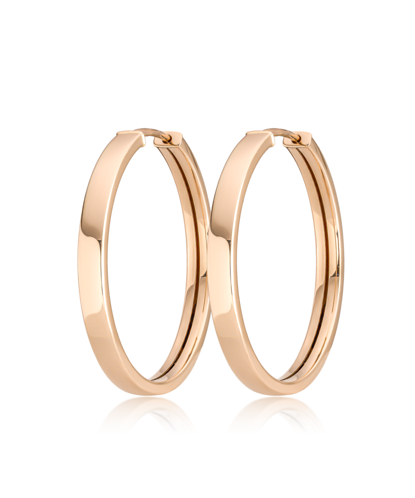 Золотые серьги конго 28мм