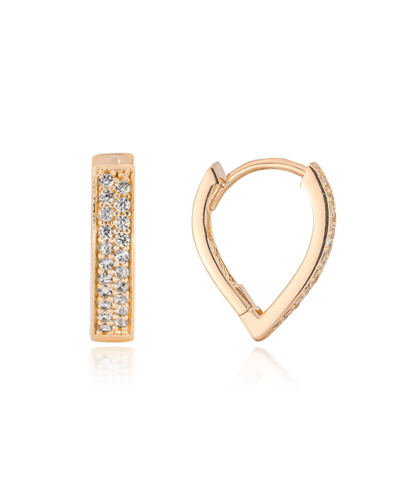 Zelta auskari ar cirkonijiem