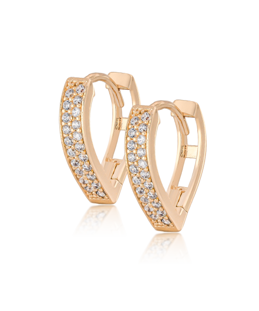 Zelta auskari ar cirkonijiem