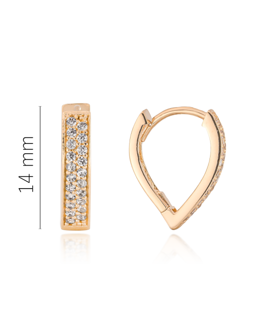 Zelta auskari ar cirkonijiem