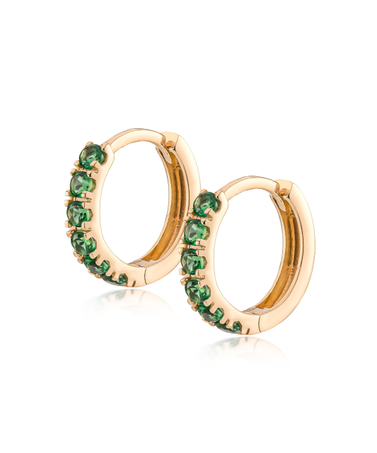 Zelta bērnu auskari ar cirkonijiem