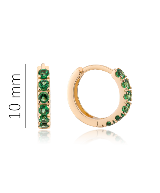 Zelta bērnu auskari ar cirkonijiem