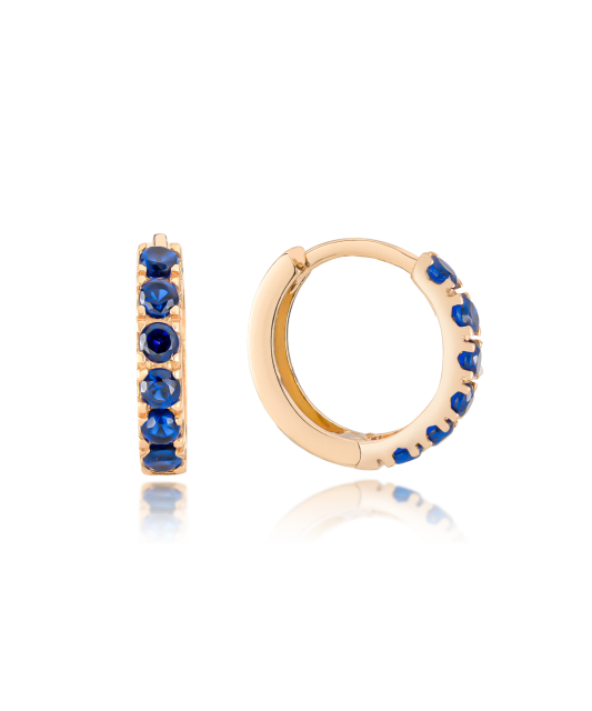 Zelta bērnu auskari ar cirkonijiem