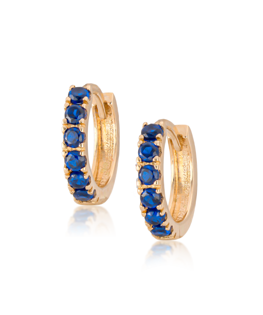 Zelta bērnu auskari ar cirkonijiem