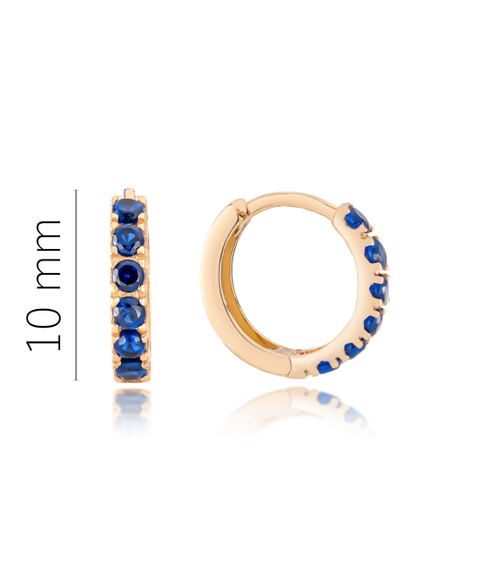 Золотые серьги с цирконами