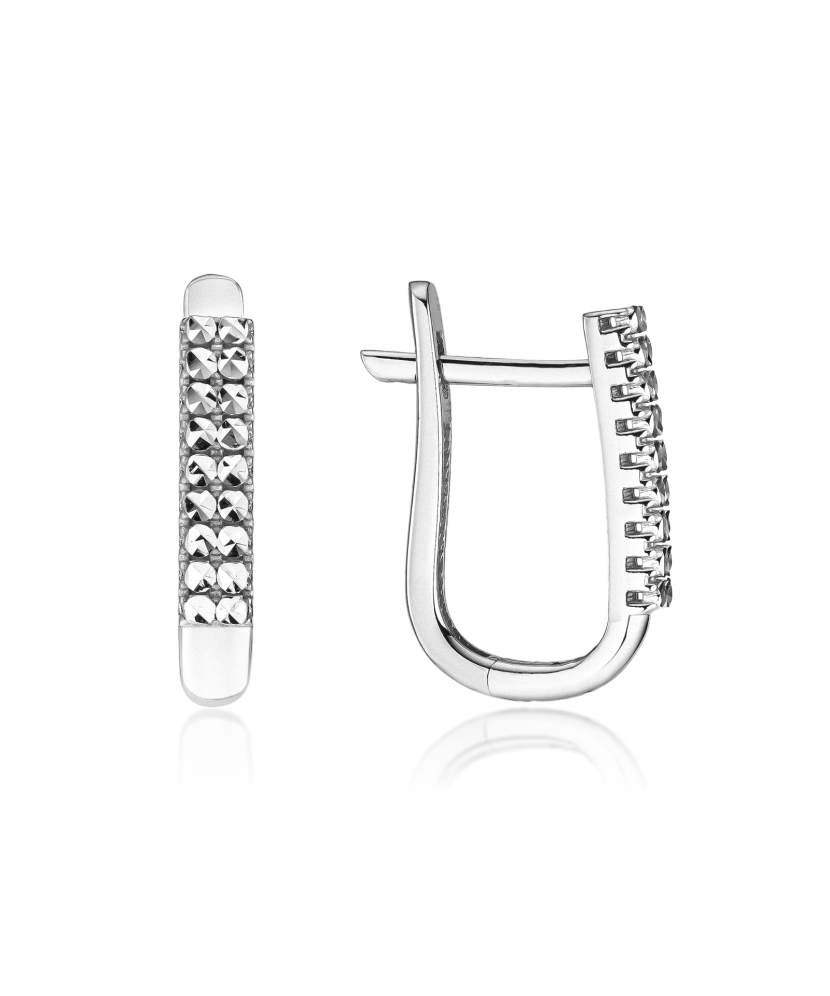 Серьги из белого золота