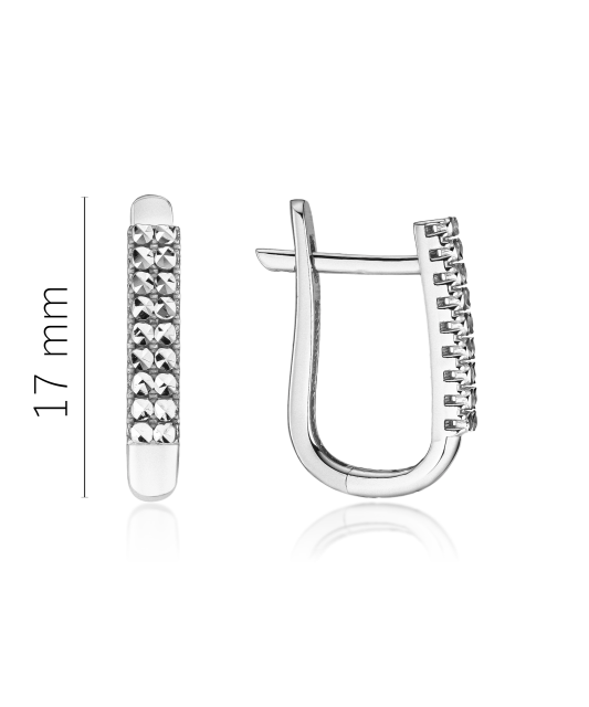 Серьги из белого золота